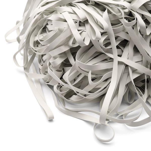 Резинка латексная гладкая 7.0 мм / 5 кг (≈ 825 метров), толщ. 0.6 мм, белый