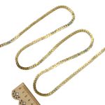 Тесьма пайетки, 6 мм, 73м (50109 светлое золото)