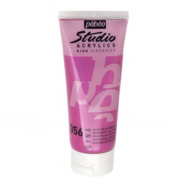 Краска акриловая Acrylics Dyna 100 мл, 832-356 фиолетово-голубой иридисцентный, Pebeo