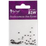 Разделители для бусин 1.5 мм, 5х50 шт, №05 серебро, Faycraft BSW