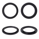 Люверс шторный ⌀50 мм, с многоур. замком пластик, 46 черный софт тач, 10 шт