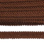 Тесьма отделочная Шанель 13 мм, 25 м, SR030 т.коричневый