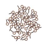 Штифты винтовые, 8х3,5mm, 50 шт в упак, Астра, медь