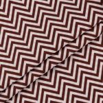 Ткань для пэчворка Peppy Бабушкин сундучок, рулон 112 см / 5 метров, БС-08 зигзаг коричневый, Peppy