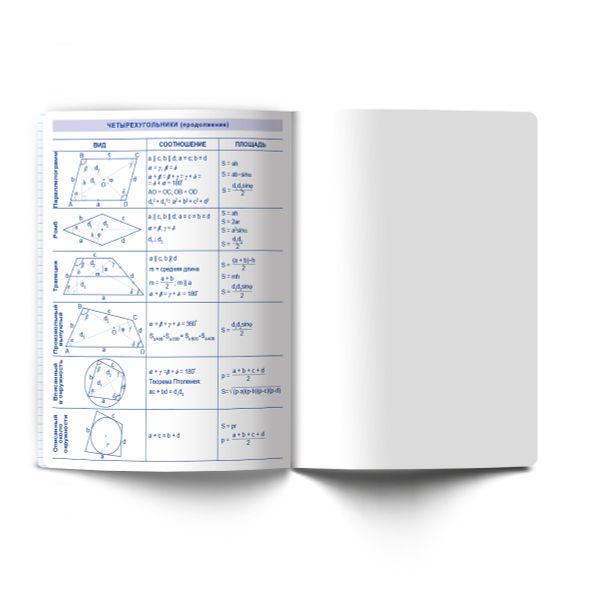 Тетрадь со справ.материал. Яркость по расписанию с запечат. пластик.обл. 320мкм, A5 48 л. на скобе 65 г/м², белизна 100% 10 шт, клетка, 01863 Яркость по расписанию Геометрия, Светоч Т288