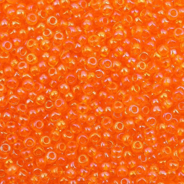 Бисер Preciosa прозрачный с радужным покрытием 10/0, круг.отв, 50 г, (91000)