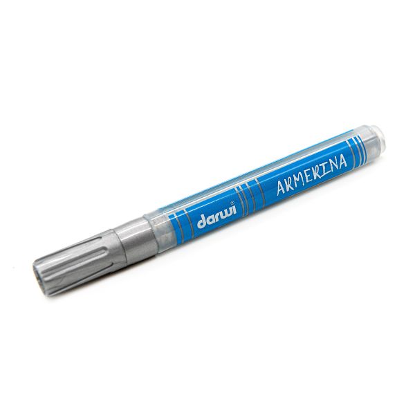 Маркер для керамики Darwi Armerina, 2мм, 080 серебряный