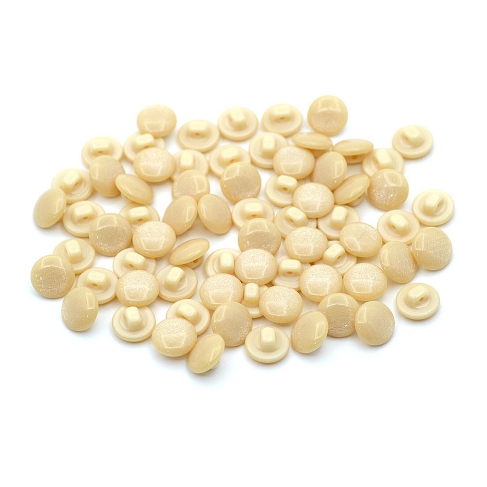 Пуговицы на ножке 18L (11мм), пластик (col.09 персиковый), 72 шт, CR P-45