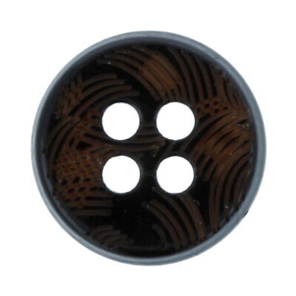 Пуговицы 4 прокола блузочные 11 мм, 36 шт, 008/859 черный/коричневый, Gamma TX 0003