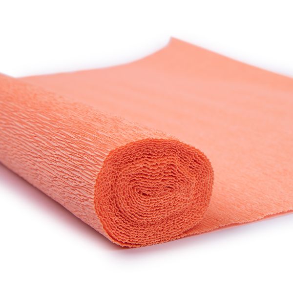 Бумага гофрированная (креповая) 180 г/м², 50 см / 2.5 м, 617 лососевый, Blumentag GOF-180