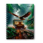 Тетрадь ученическая общая, A5 48 л. на гребне 60 г/м², белизна 90 %, 8 шт, клетка, 01168 МИКС - Зелёный мир вокруг, Светоч Т104