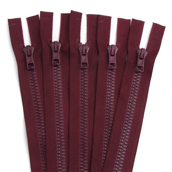 Молния трактор Arta Т6 (6 мм) 2 зам., разъем., 100 см, цв. 033 т.бордовый, уп.5 шт