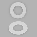 Кольцо уплотнительное пластик под блочку/ люверс №28 (≈1000 шт) New Star