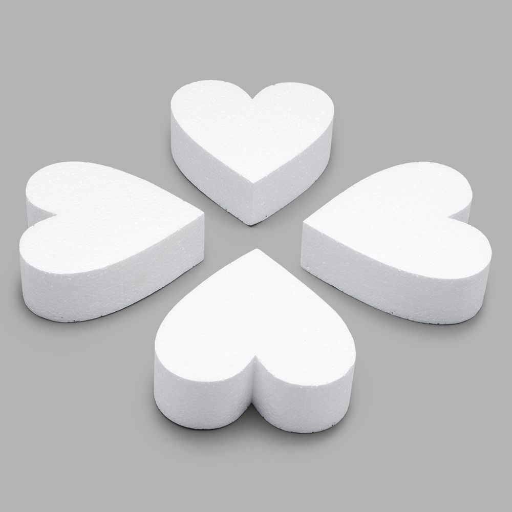 Заготовка из пенопласта Сердце 15х5см, 4 шт, 08912