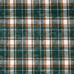 Фланель рубашечная вареная 150 г/м², 150 см / 2 метра, TBY.Fl.T497 зеленый