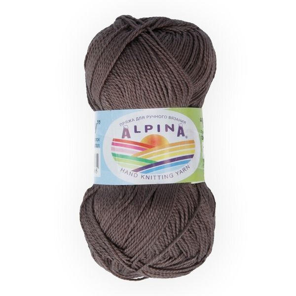Пряжа Alpina Holly / уп.10 мот. по 50г, 200м, 923 серо-коричневый