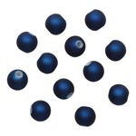 Бусины матовые, 8 мм, 20гр, 048 синий металлик /TOS/