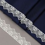 Кружево гипюр (плетёное) 30 мм, цв.4 молочный, уп. 9 м, Kruzhevo