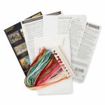 Набор для вышивания нитками Panna, Золотая серия, Пионы в шляпной коробке, 33х32 см