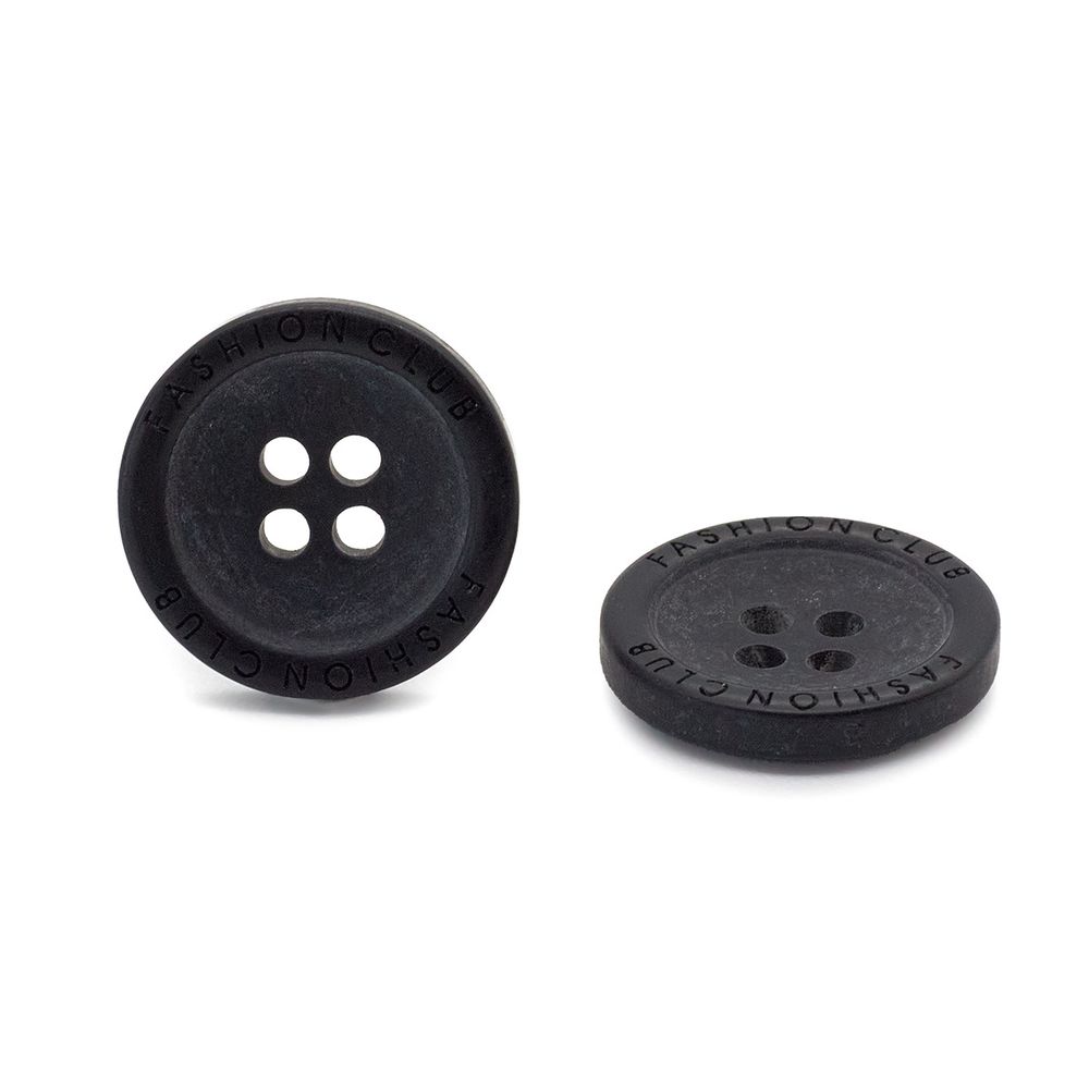 Пуговицы 4 прокола 24L (blk-200 (черный)) CN, 72 шт, S090083