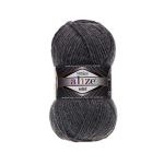 Пряжа Alize (Ализе) Superlana Midi / уп.5 мот. по 100 г, 170м, 182 серый меланж A