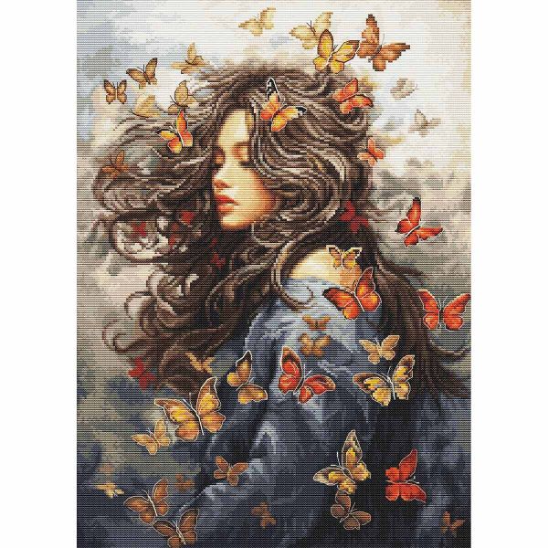 Набор для вышивания нитками Luca-S BU5085, Страсть в полёте, 29х40 см