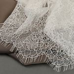 Кружево шантильи (реснички) диз. A88 шир.170мм цв.F102 молочный, 3 метра, Kruzhevo