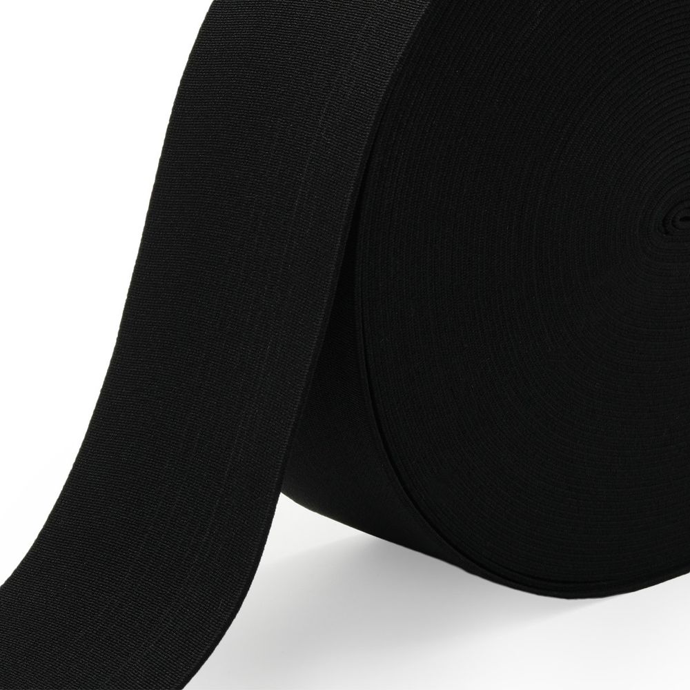 Резинка башмачная 80.0 мм / 20 метров, черный