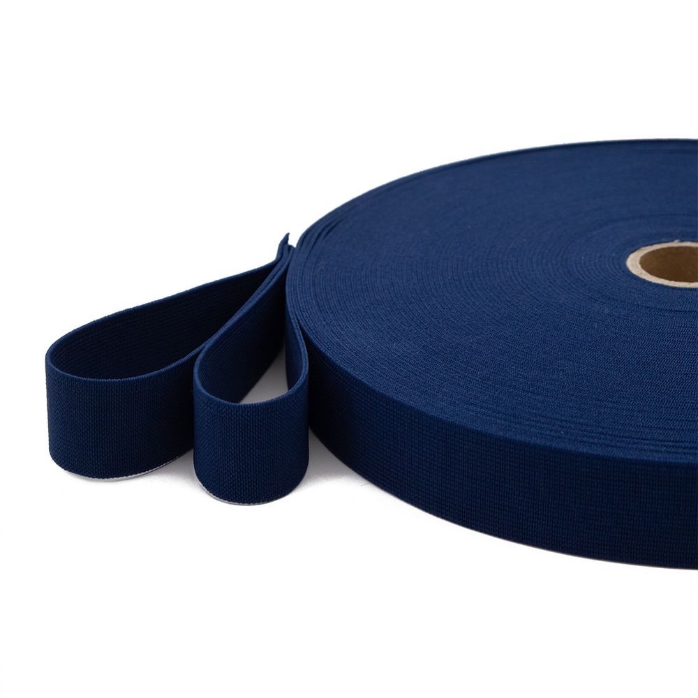 Резинка вязаная 25.0 мм / 25 метров, т.синий