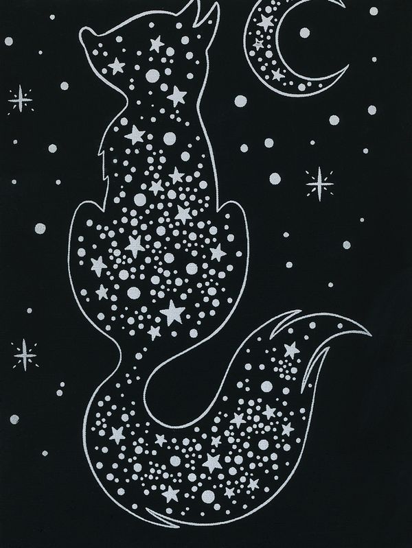 Набор для творчества Гравюра-блокнот Космические животные, 10х14 см, Hobbius GHPS-04