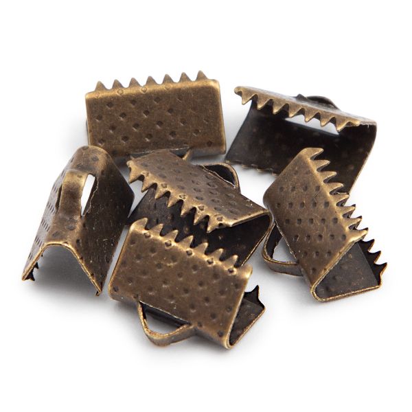 Концевик для ленты 10 мм, 6 шт, Astra&Craft, латунь, (4AR2030)