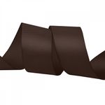 Лента репсовая (в рубчик) 38.0 мм цв. 855 коричневый уп.22.86м (±1м)