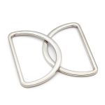 Полукольцо литое металл внутр. 50 мм (внешн. 57х37 мм), 2 шт, Hobby&Pro, никель