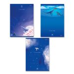 Тетрадь ученическая общая, глянцевая ламинация, A4 80 л. на скобе 65 г/м², белизна 100%, 6 шт, клетка, 000458 Магия ночи, Светоч 80ТСК4_3_2_1