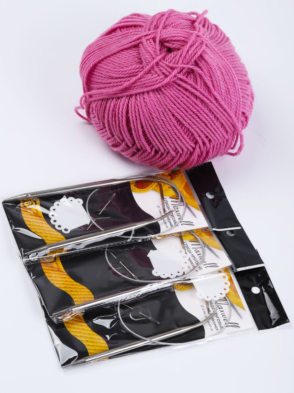 Набор круговых спиц для вязания Maxwell Black 60 см (5.0 мм/6.0 мм/7.0 мм)