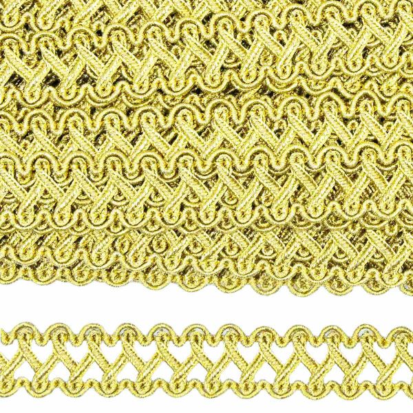 Тесьма 20 мм / 25 метров, 01 св.золото