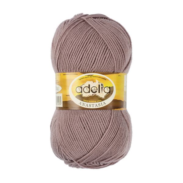 Пряжа Adelia Anastasia / уп.5 мот. по 100 г, 330м, 07 какао