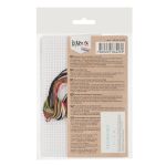 Набор для вышивания нитками Klart, Маленький Ежик, 9,5х9,5 см