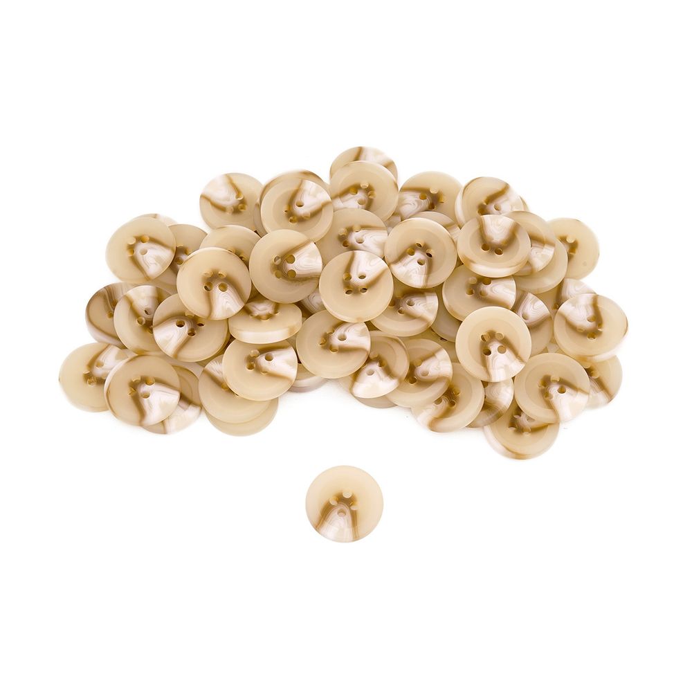 Пуговицы 4 прокола 28L=18 мм, col. C бежевый, 72 шт, CN2832