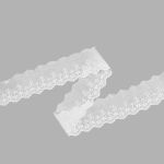 Кружево шитьё х/б 58 мм / 3.4 метра, цвет неотбеленный