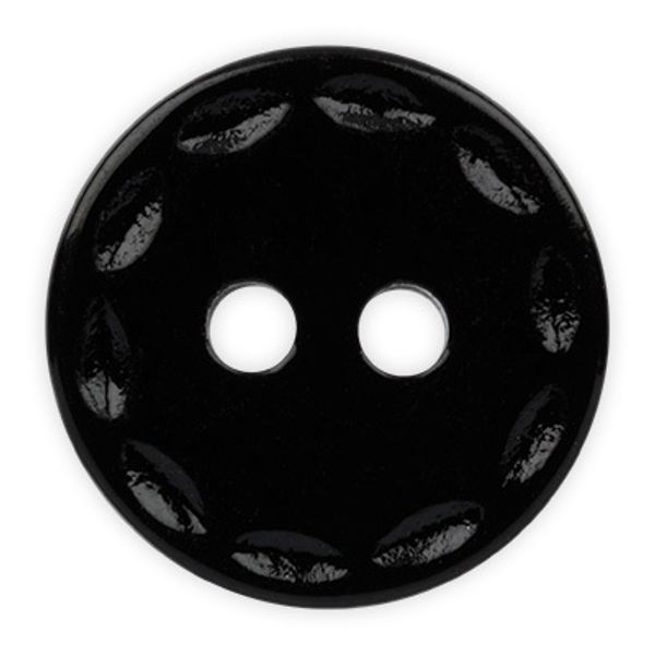 Пуговицы рубашечные/блузочные 11 мм, 40 шт, А008 черный, Gamma JEY 0003