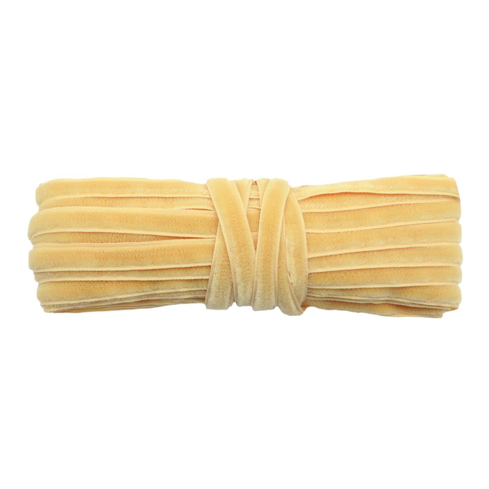 Лента бархатная (тесьма) 10.0 мм / 10±0.5 метров, рис. 8508, цв.24 св.золото