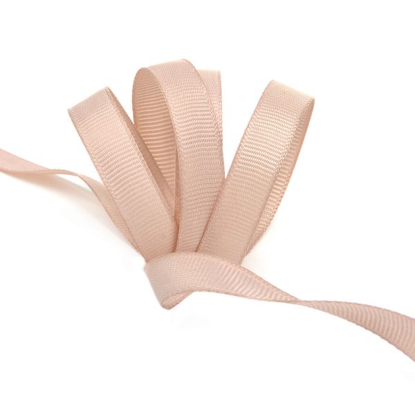 Лента репсовая (в рубчик) 10.0 мм, 813 пудровый, уп. 27,4м