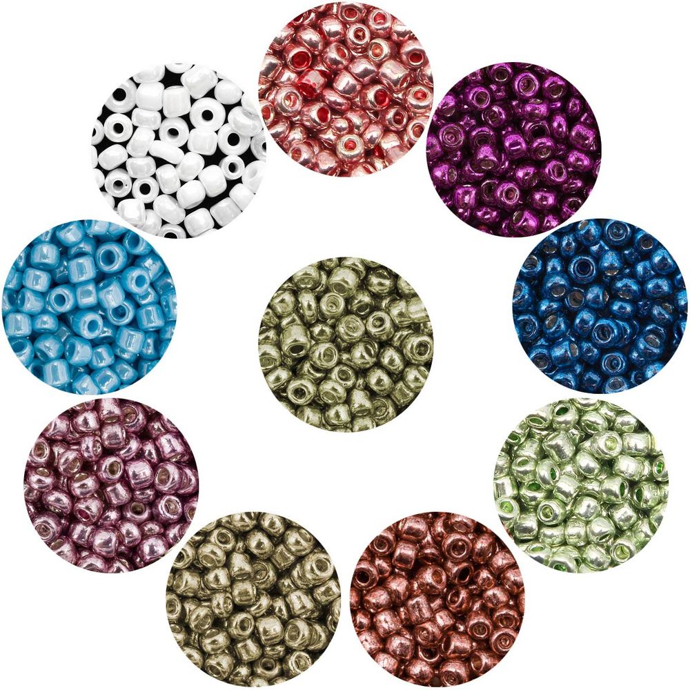 Набор бисера 11/0 ассорти №13 в тубе, 10 цветов, Astra&Craft