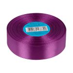 Лента атласная 1-сторонняя 25.0 мм / 33±2 метра, 143 фиолетовый, Gamma