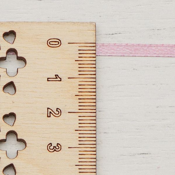 Лента атласная 2-сторонняя 3.0 мм / 100±2 метров, (064 ст. роза), Globus