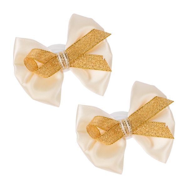 Набор резинок для волос, 10 шт, №01 св.бежевый, золотистый, Cherry Mary DR07059