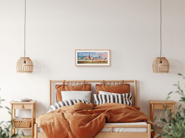 Набор для вышивания нитками Panna, Осенняя Казань, 14х36.5 см, Panna