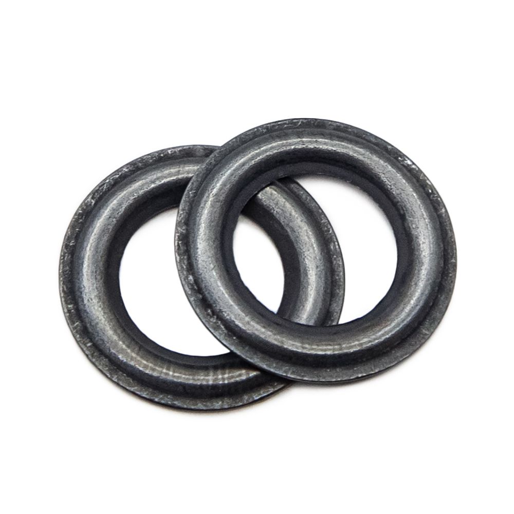 Люверсы металл ⌀_8.0 мм (внутр.), латунь, цв.чернен. плоский, 50 шт, BIG