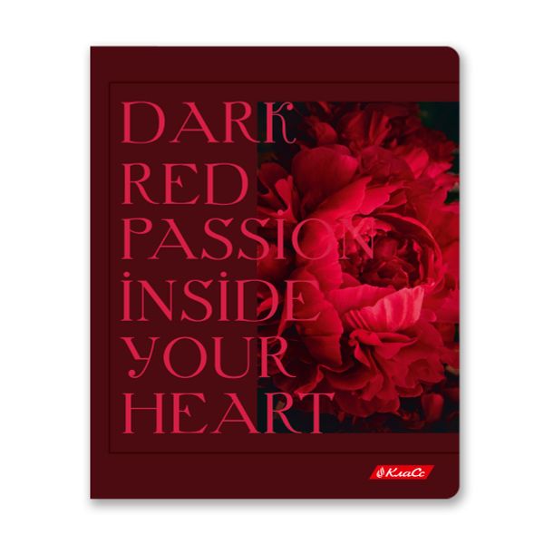 Тетрадь ученическая общая, софт-тач ламинация, A5+ 96 л. на скобе 60 г/м², белизна 100%, 5 шт, клетка в термоусадочной пленке, 000768 Дикая вишня, Светоч 96ТЕТк-006